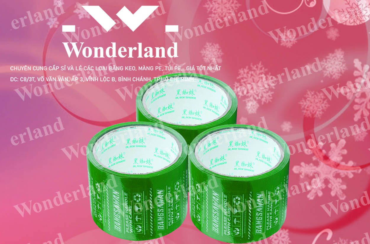 BĂNG KEO IN LOGO 80MM WONDERLAND GIÁ TỐT NHẤT