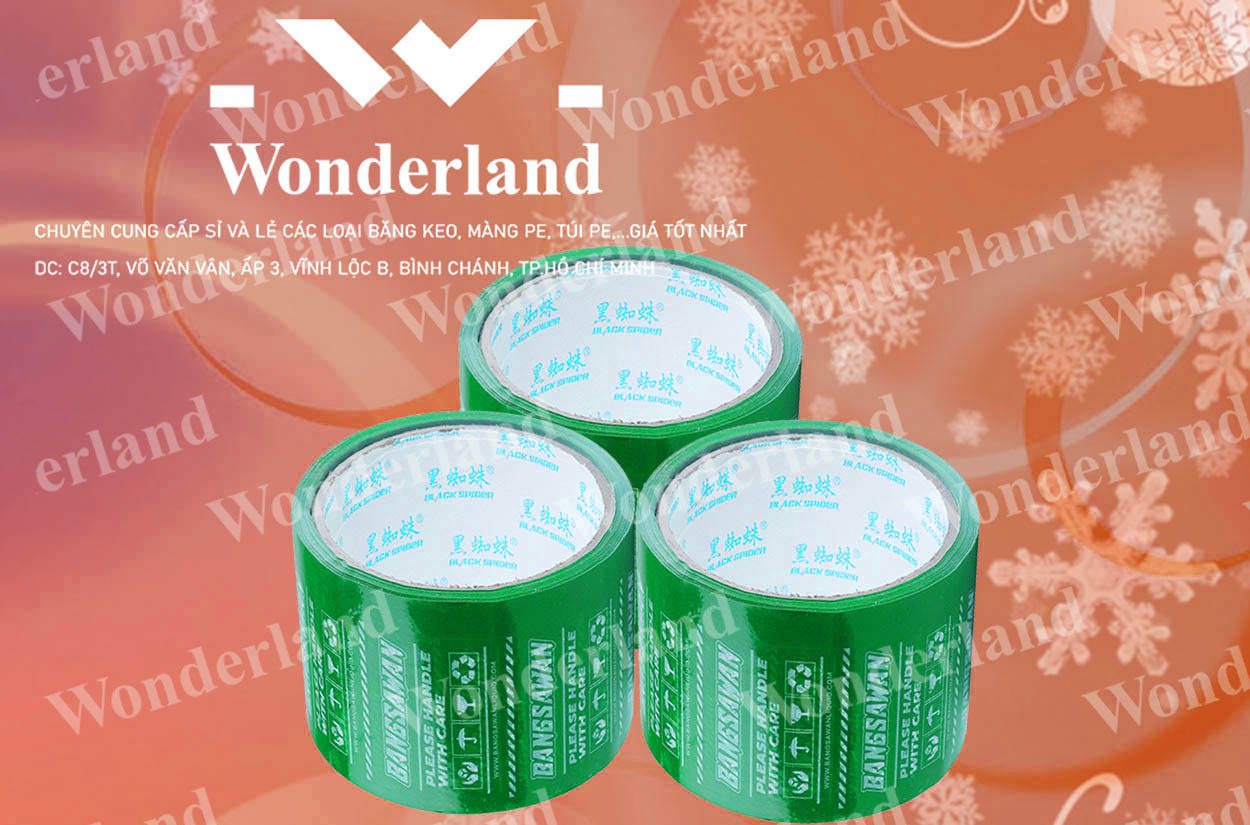 BĂNG KEO IN LOGO SIZE 80MM WONDERLAND GIÁ SỈ