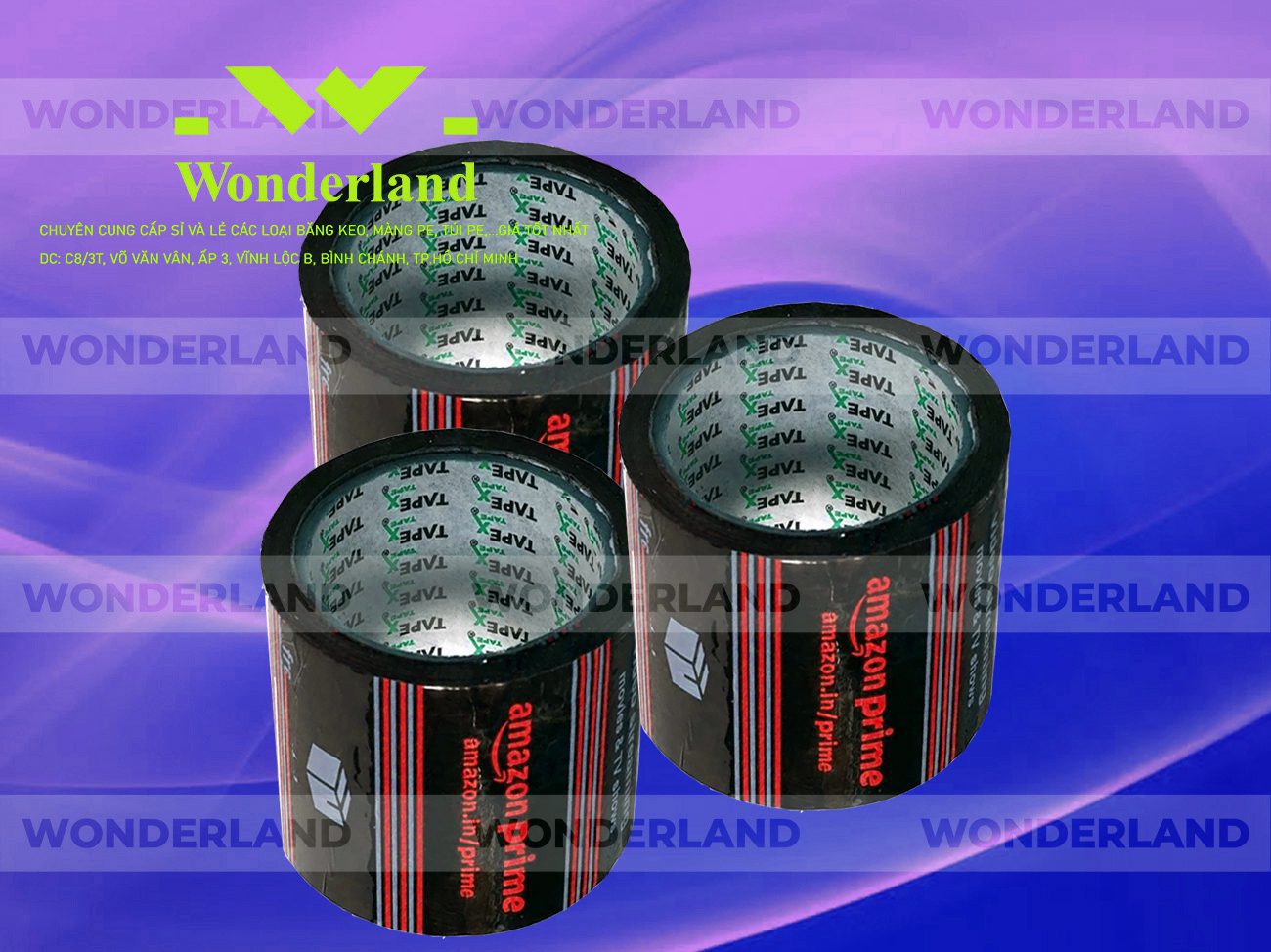 BĂNG KEO IN LOGO SIZE 81MM WONDERLAND GIÁ RẺ NHẤT