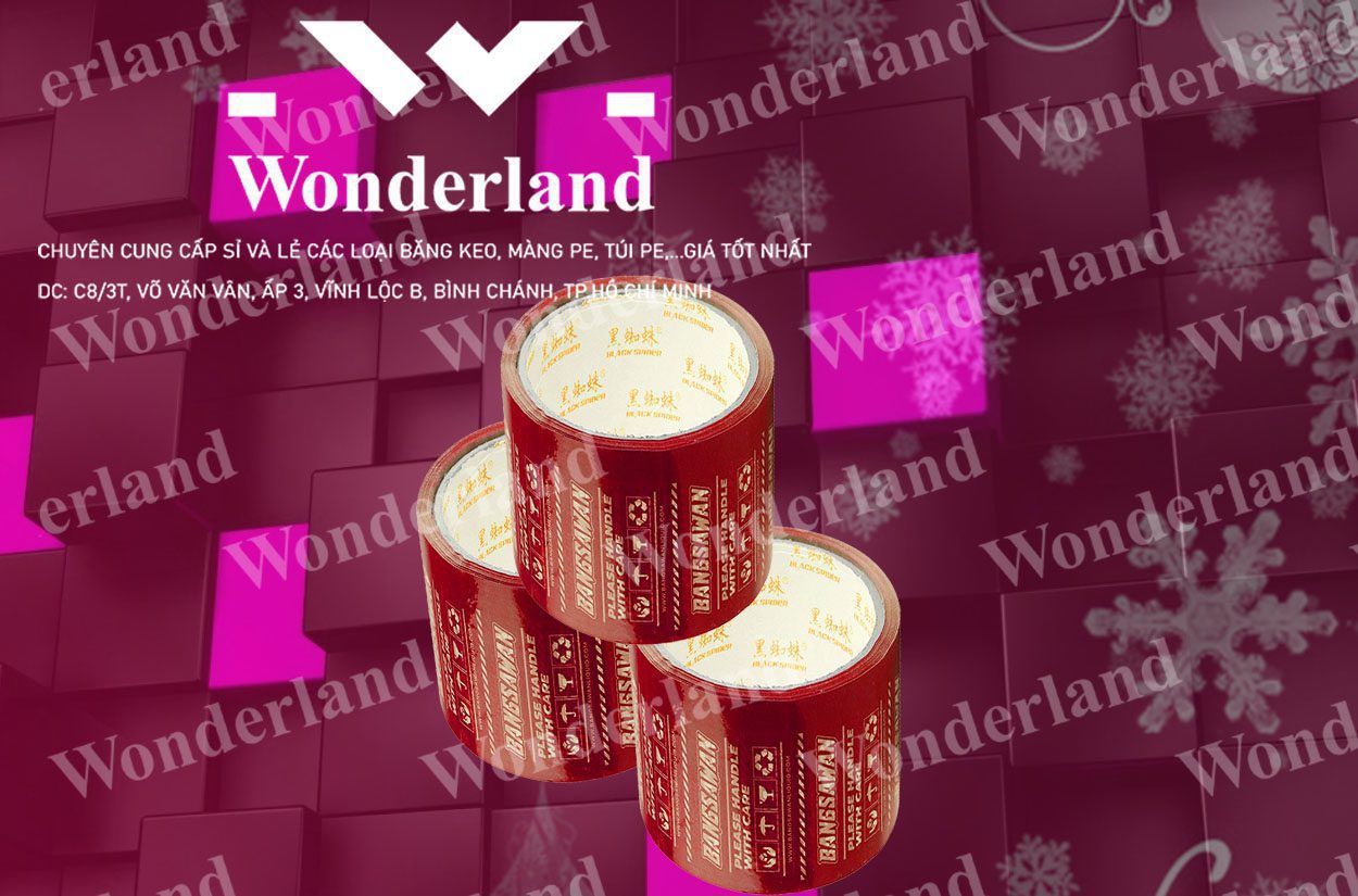 BĂNG KEO IN LOGO 82MM WONDERLAND GIÁ RẺ NHẤT