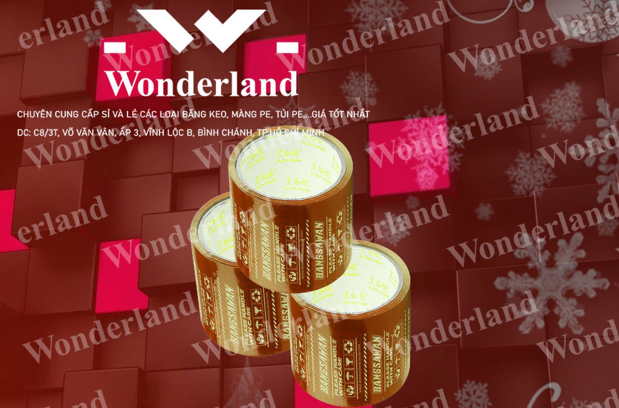 BĂNG KEO IN LOGO SIZE 82MM WONDERLAND GIÁ SỈ