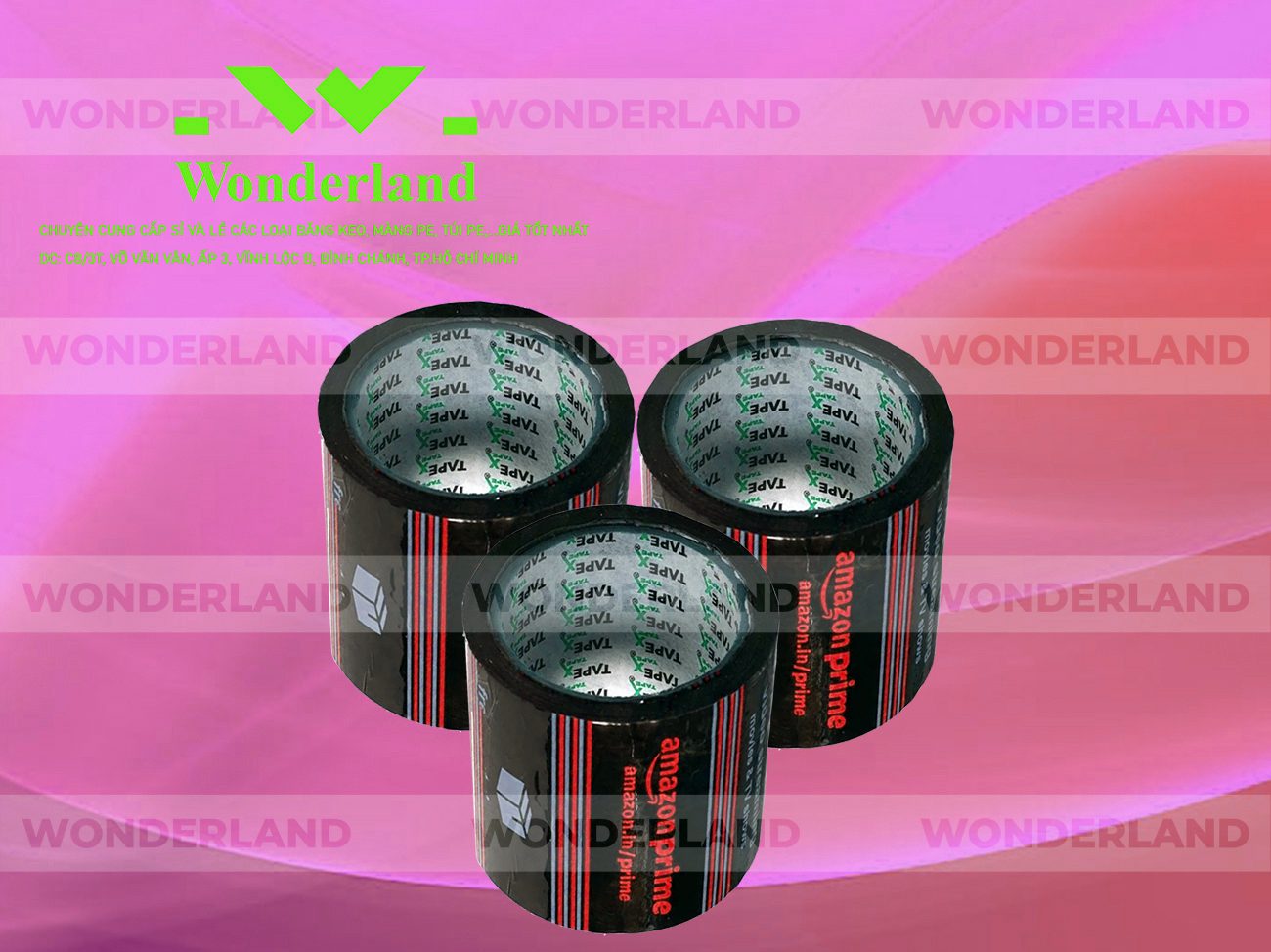 BĂNG KEO IN LOGO SIZE 83MM WONDERLAND GIÁ RẺ NHẤT