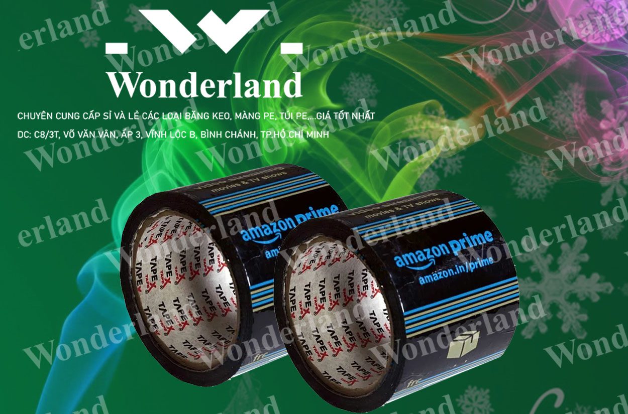 BĂNG KEO IN LOGO SIZE 84MM WONDERLAND CHẤT LƯỢNG CAO