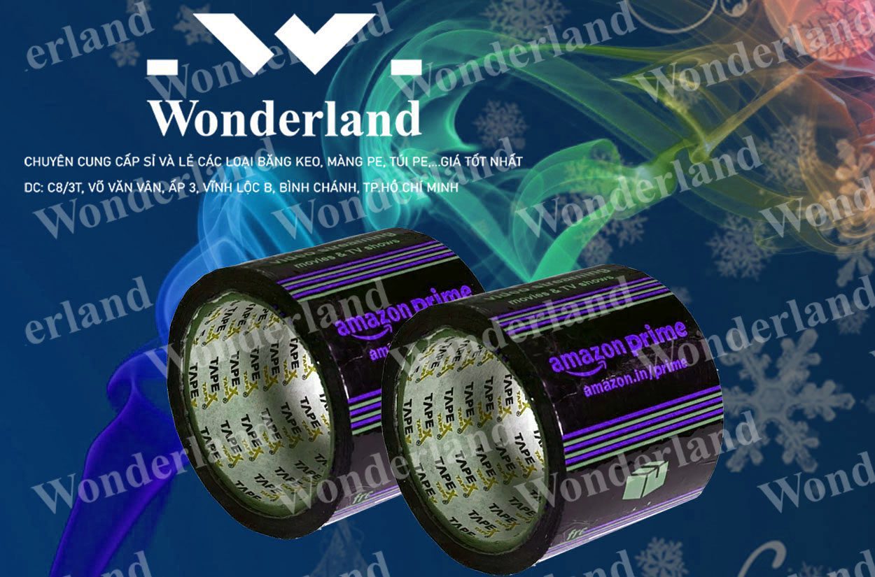BĂNG KEO IN LOGO SIZE 84MM WONDERLAND CHẤT LƯỢNG TỐT