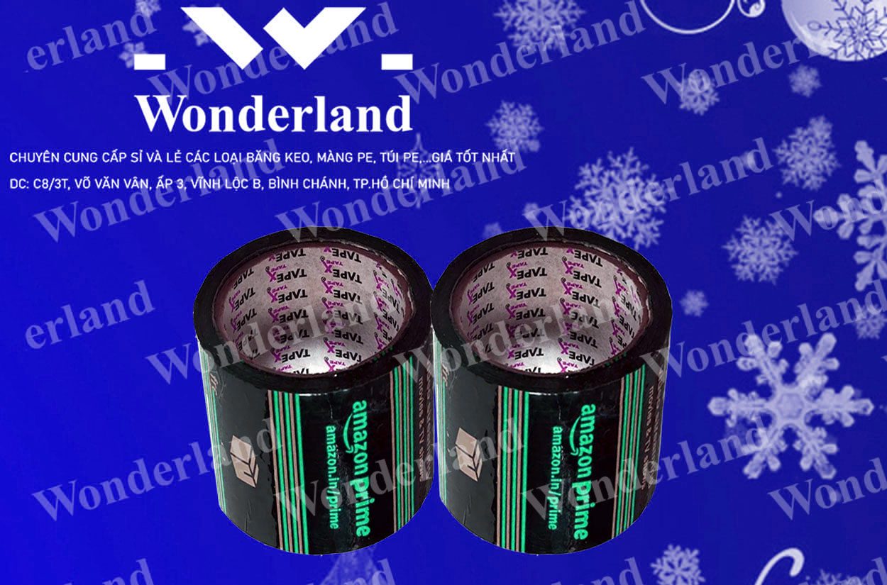 BĂNG KEO IN LOGO SIZE 86MM WONDERLAND CHẤT LƯỢNG CAO
