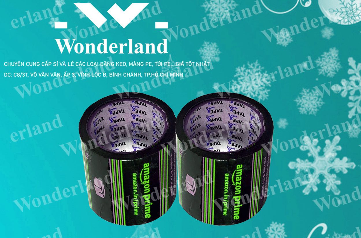 BĂNG KEO IN LOGO SIZE 86MM WONDERLAND CHẤT LƯỢNG TỐT
