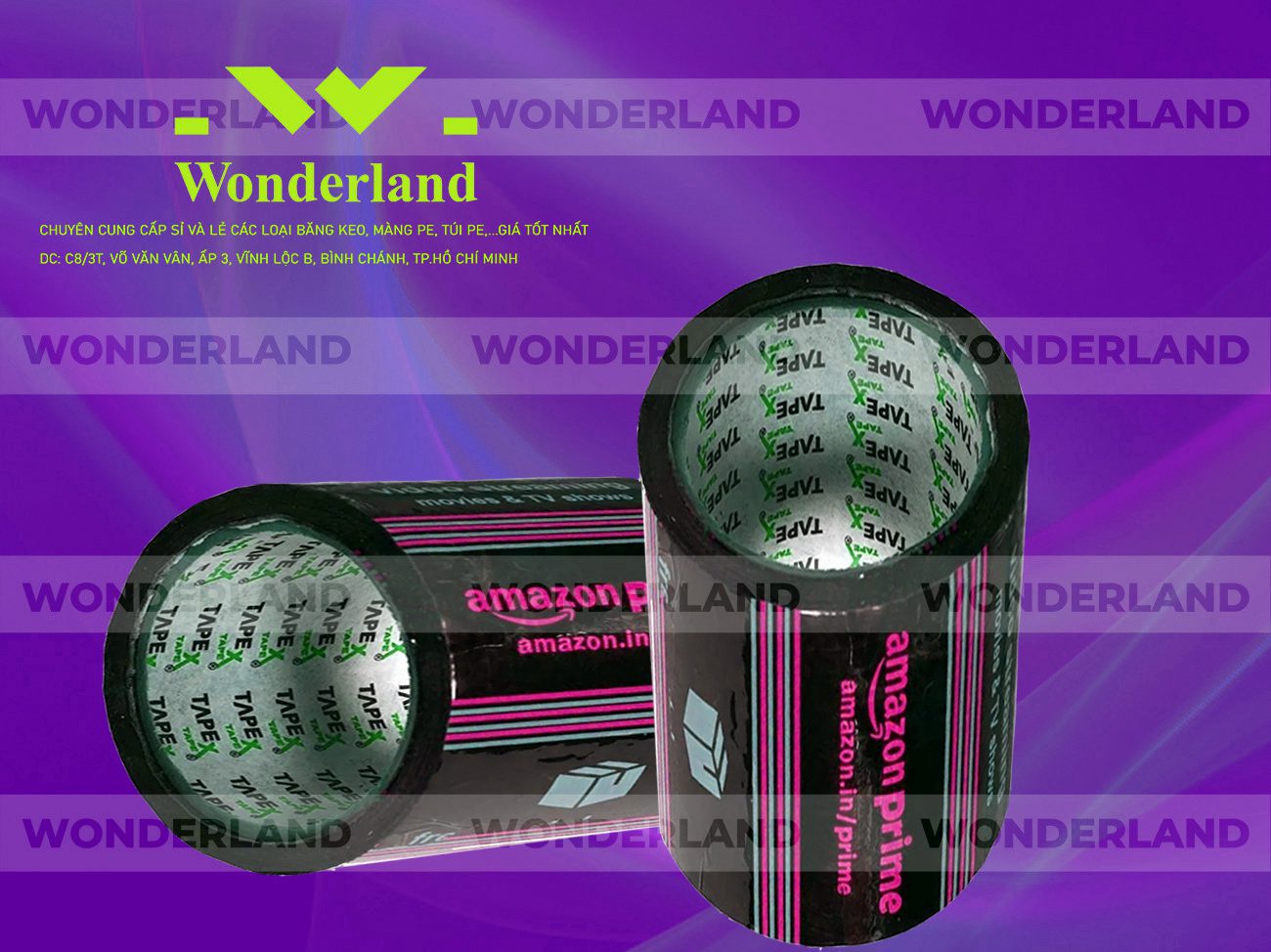 BĂNG KEO IN LOGO SIZE 87MM WONDERLAND GIÁ RẺ NHẤT