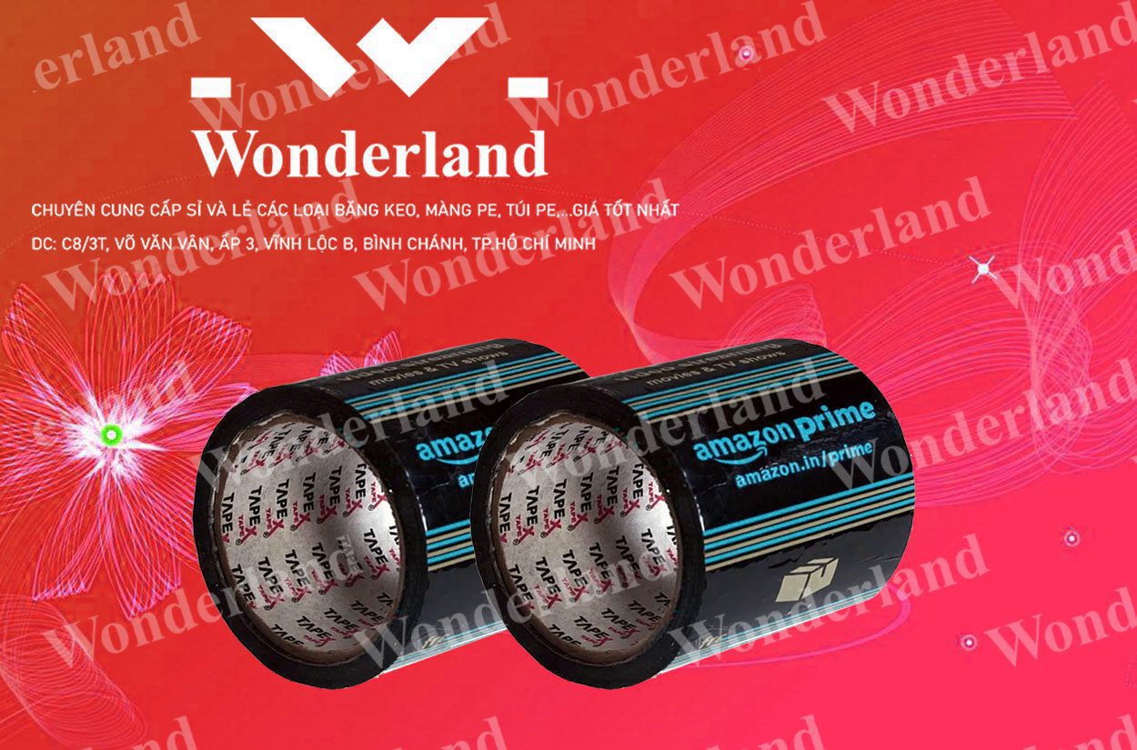BĂNG KEO IN LOGO SIZE 88MM WONDERLAND CHẤT LƯỢNG
