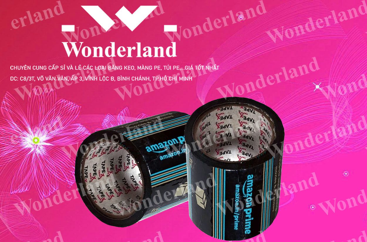 BĂNG KEO IN LOGO SIZE 88MM WONDERLAND GIÁ SỈ