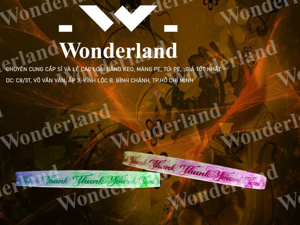 BĂNG KEO IN LOGO SIZE 8MM WONDERLAND CHẤT LƯỢNG CAO