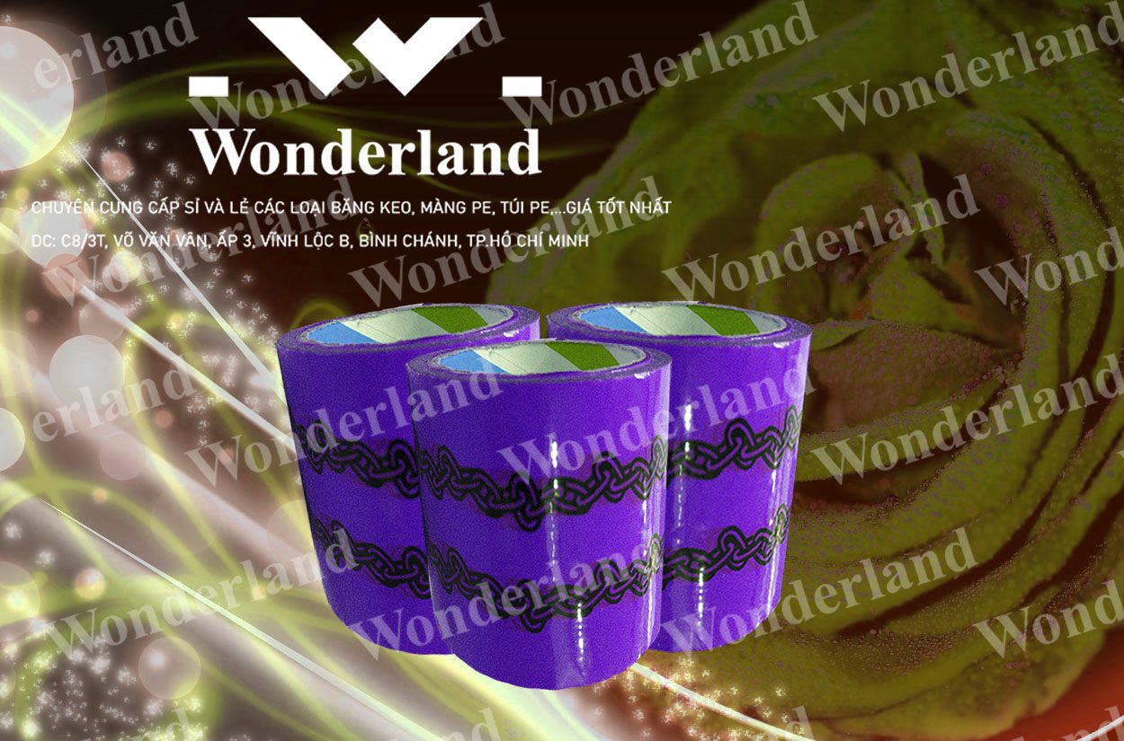 BĂNG KEO IN LOGO SIZE 92MM WONDERLAND GIÁ SỈ