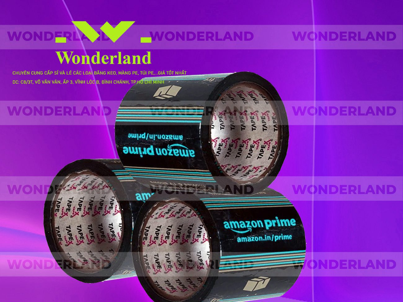 BĂNG KEO IN LOGO SIZE 93MM WONDERLAND GIÁ RẺ NHẤT