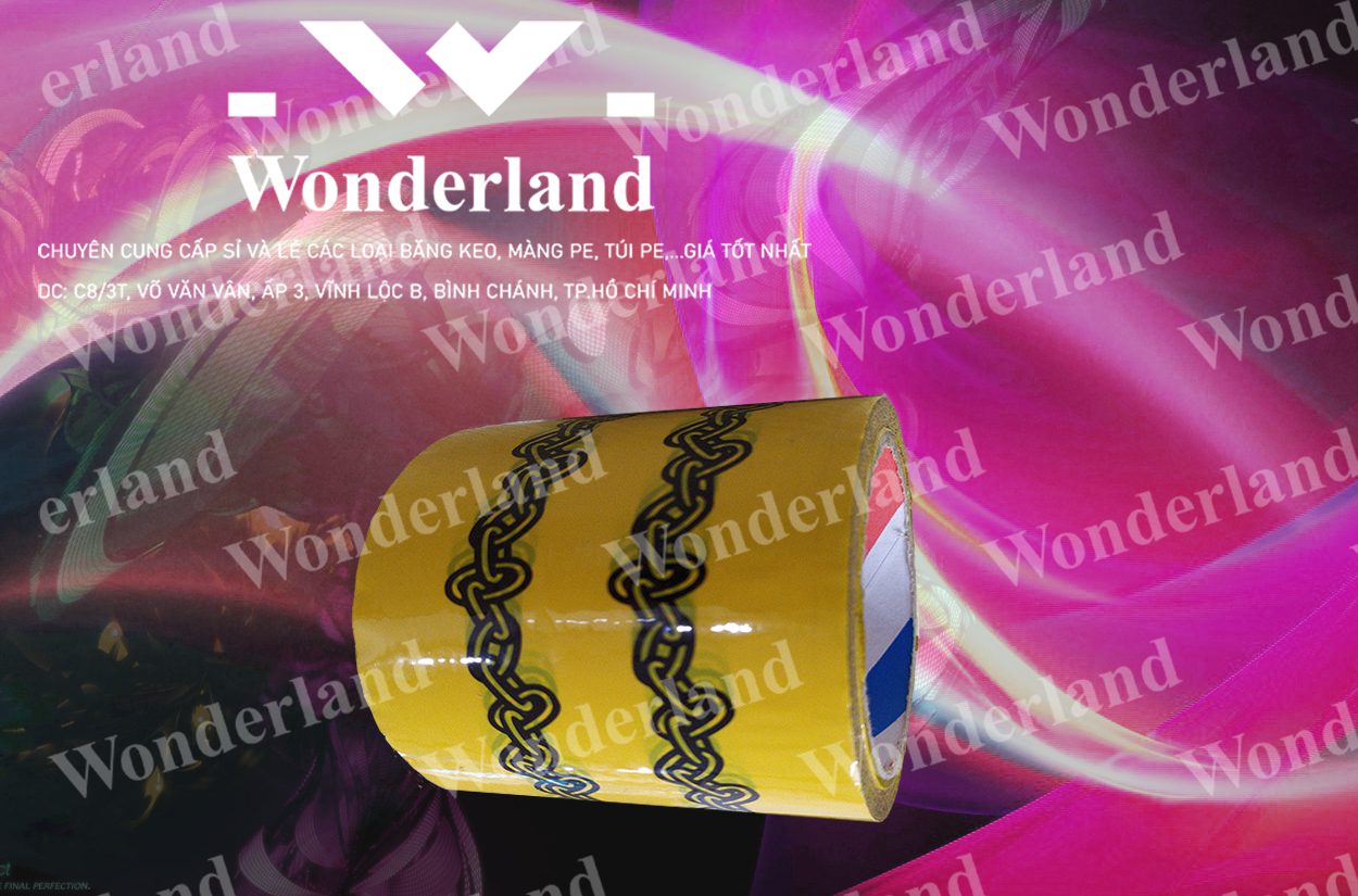 BĂNG KEO IN LOGO SIZE 94MM WONDERLAND CHẤT LƯỢNG HÀNG ĐẦU