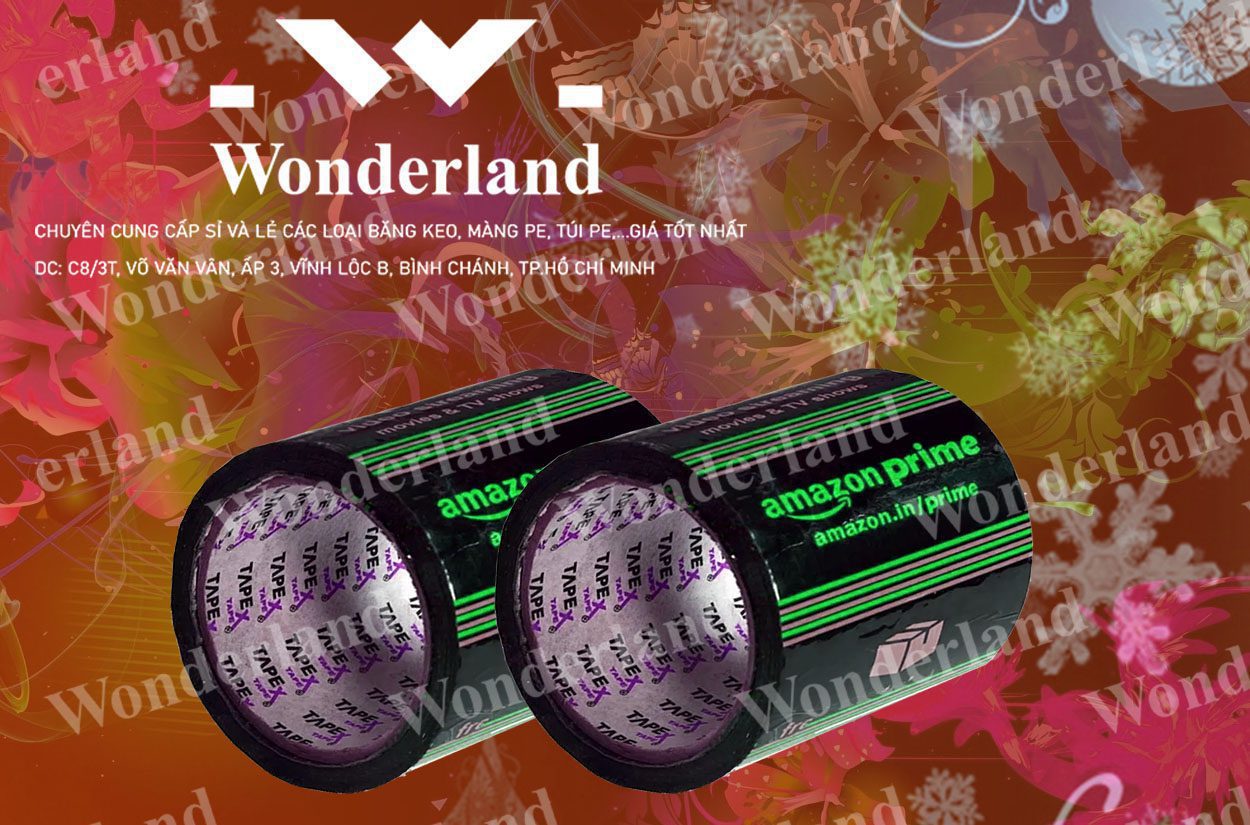 BĂNG KEO IN LOGO SIZE 94MM WONDERLAND CHẤT LƯỢNG CAO