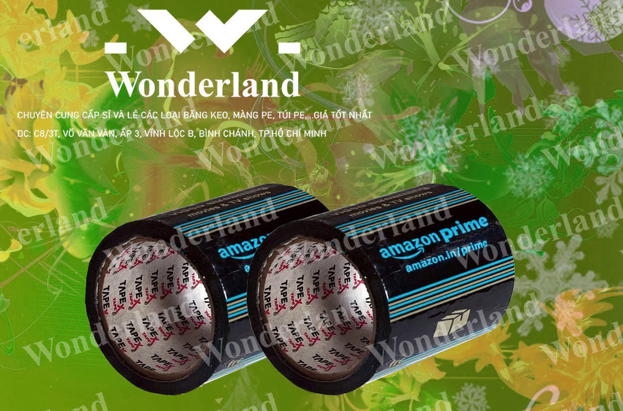 BĂNG KEO IN LOGO SIZE 94MM WONDERLAND CHẤT LƯỢNG TỐT