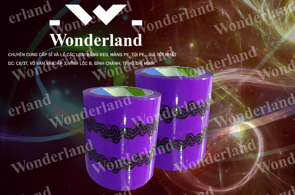 BĂNG KEO IN LOGO SIZE 96MM WONDERLAND CHẤT LƯỢNG CAO