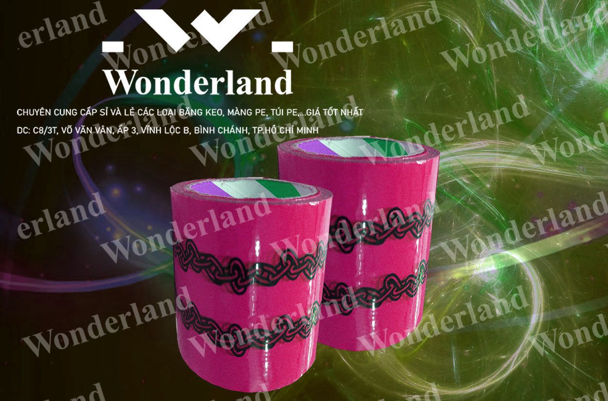 BĂNG KEO IN LOGO SIZE 96MM WONDERLAND CHẤT LƯỢNG TỐT