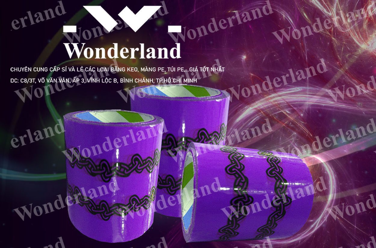 BĂNG KEO IN LOGO SIZE 96MM WONDERLAND GIÁ SỈ TỐT NHẤT