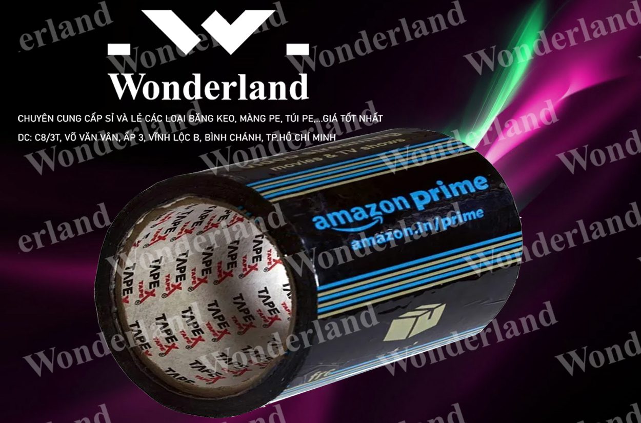 BĂNG KEO IN LOGO SIZE 98MM WONDERLAND CHẤT LƯỢNG HÀNG ĐẦU
