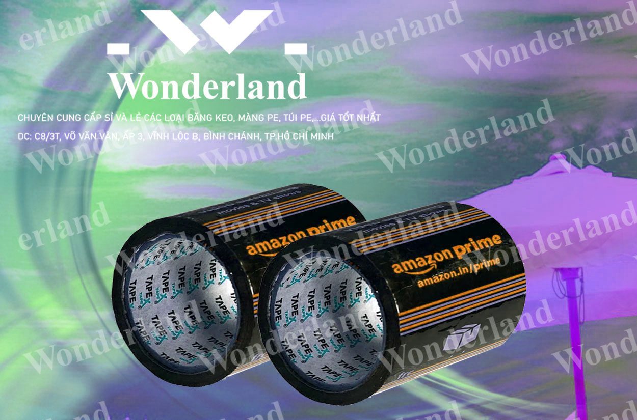 BĂNG KEO IN LOGO SIZE 98MM WONDERLAND CHẤT LƯỢNG