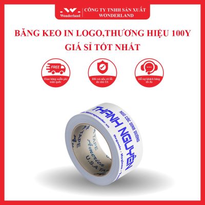 BĂNG KEO IN LOGO,THƯƠNG HIỆU 100Y GIÁ SỈ TỐT NHẤT WONDERLAND
