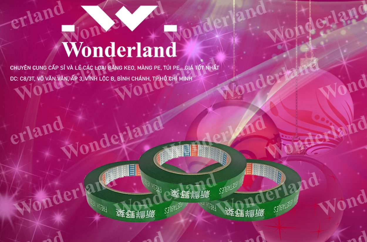 BĂNG KEO IN SIZE 11MM WONDERLAND CHẤT LƯỢNG CAO