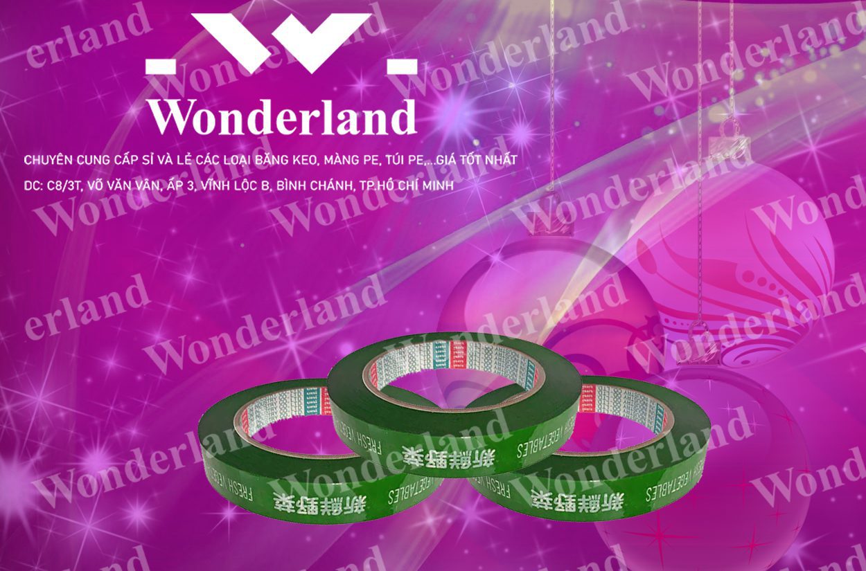 BĂNG KEO IN SIZE 11MM WONDERLAND CHẤT LƯỢNG CAO