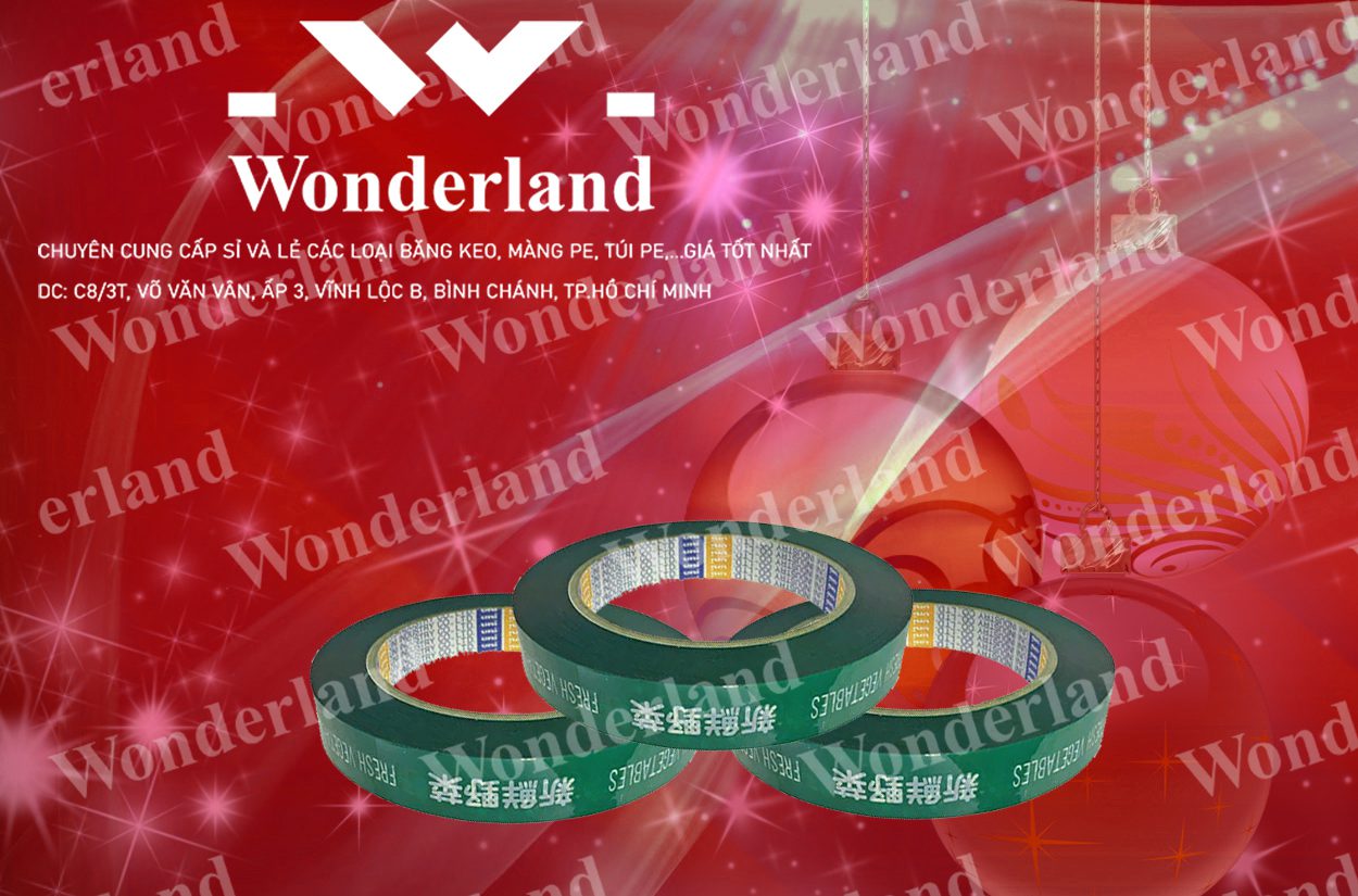BĂNG KEO IN SIZE 11MM WONDERLAND CHẤT LƯỢNG TỐT
