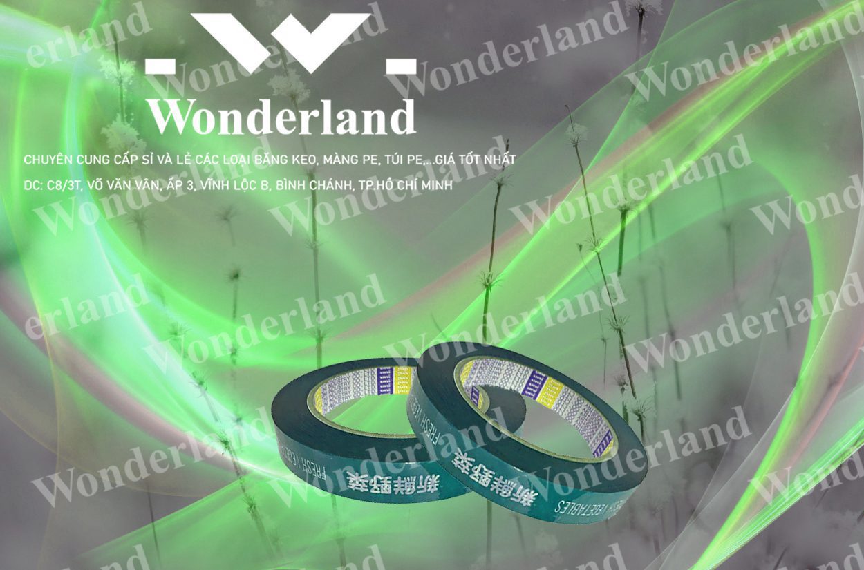 BĂNG KEO IN 13MM WONDERLAND CHẤT LƯỢNG CAO