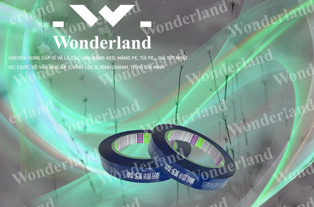 BĂNG KEO IN SIZE 13MM WONDERLAND CHẤT LƯỢNG CAO NHẤT