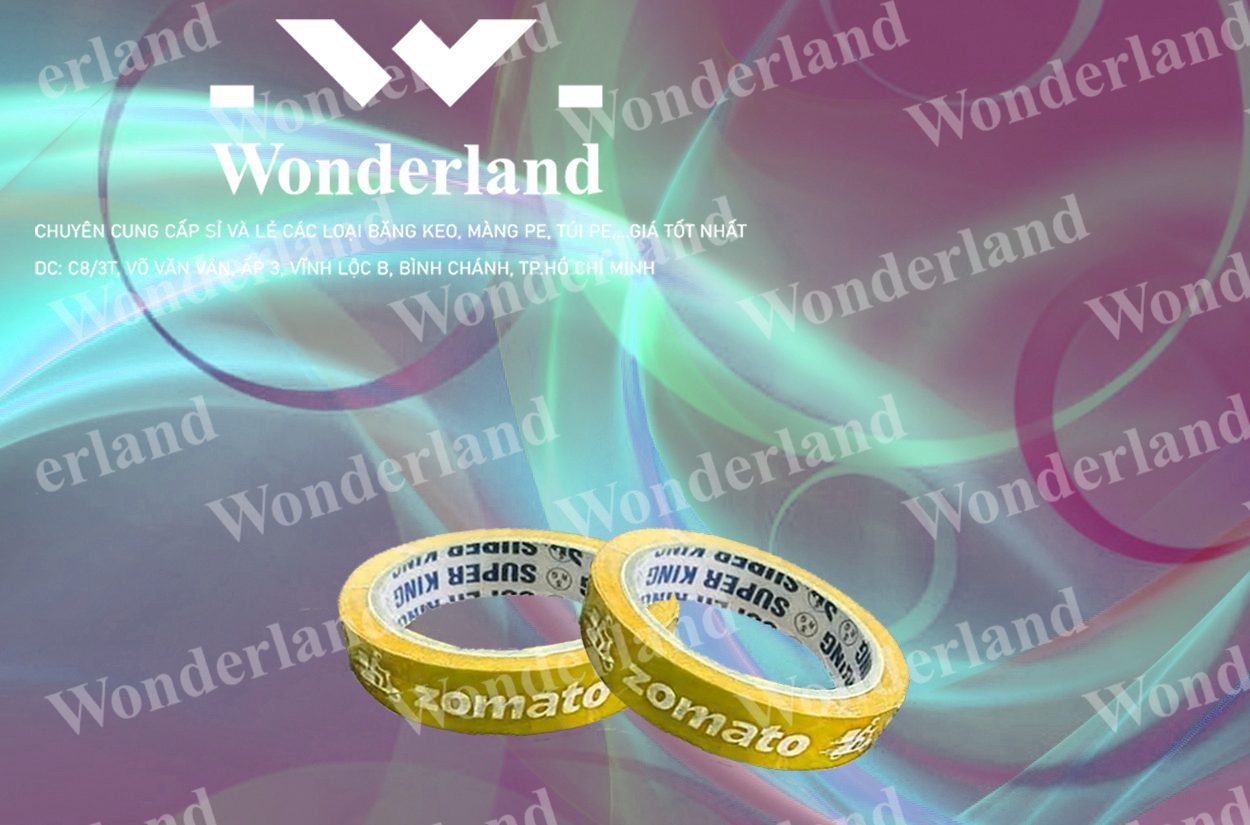 BĂNG KEO IN SIZE 17MM WONDERLAND CHẤT LƯỢNG CAO