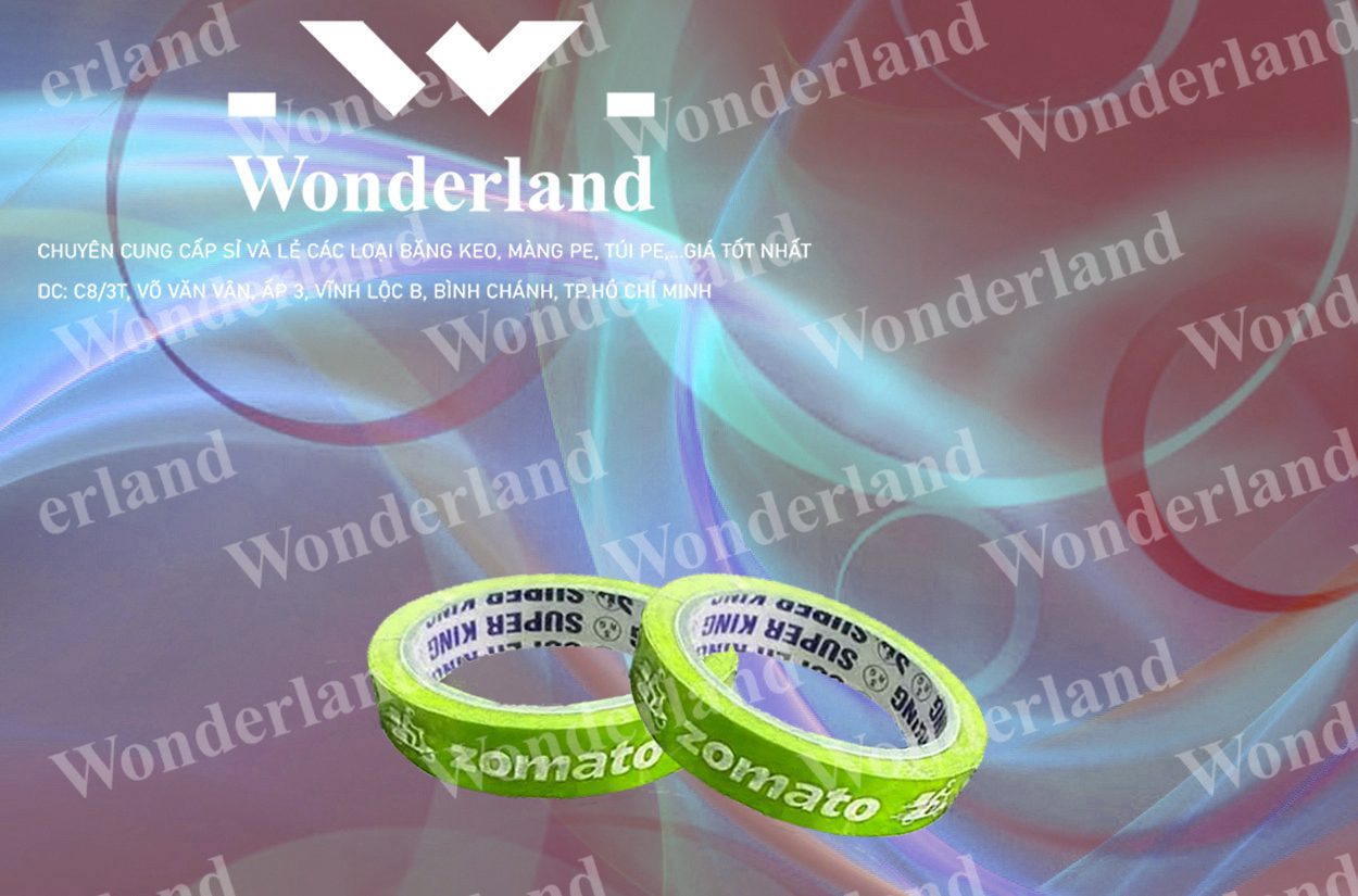 BĂNG KEO IN SIZE 17MM WONDERLAND CHẤT LƯỢNG TỐT NHẤT