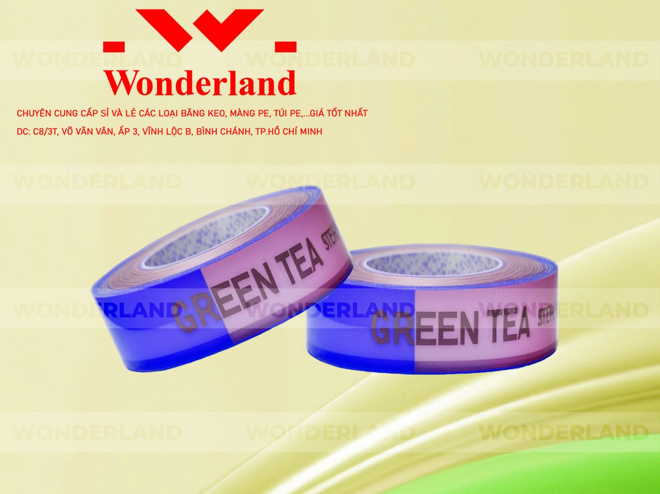 BĂNG KEO IN SIZE 21MM WONDERLAND CHẤT LƯỢNG