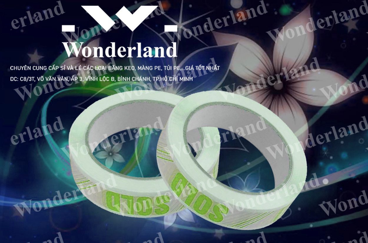 BĂNG KEO IN SIZE 21MM WONDERLAND CHẤT LƯỢNG TỐT NHẤT
