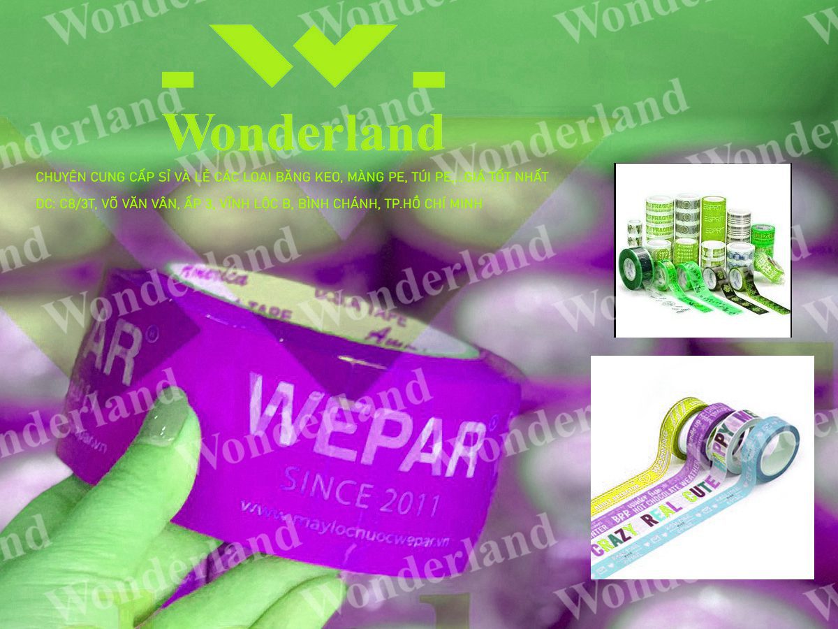 BĂNG KEO IN SIZE 22MM WONDERLAND GIÁ RẺ NHẤT