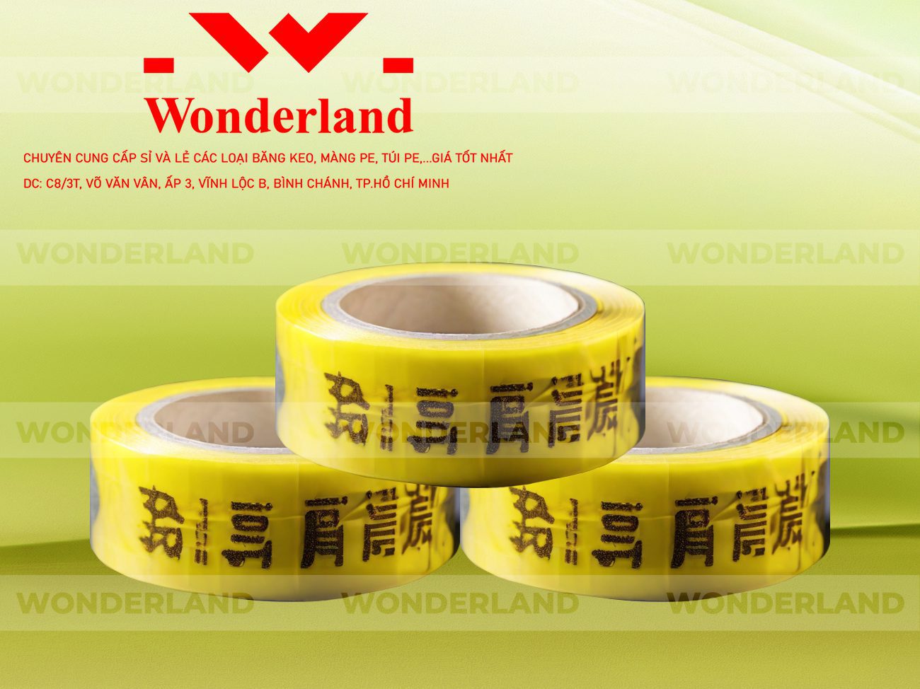 BĂNG KEO IN SIZE 23MM WONDERLAND GIÁ RẺ NHẤT
