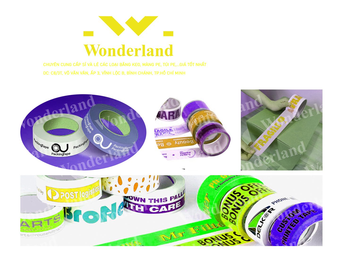 BĂNG KEO IN SIZE 24MM WONDERLAND GIÁ RẺ NHẤT