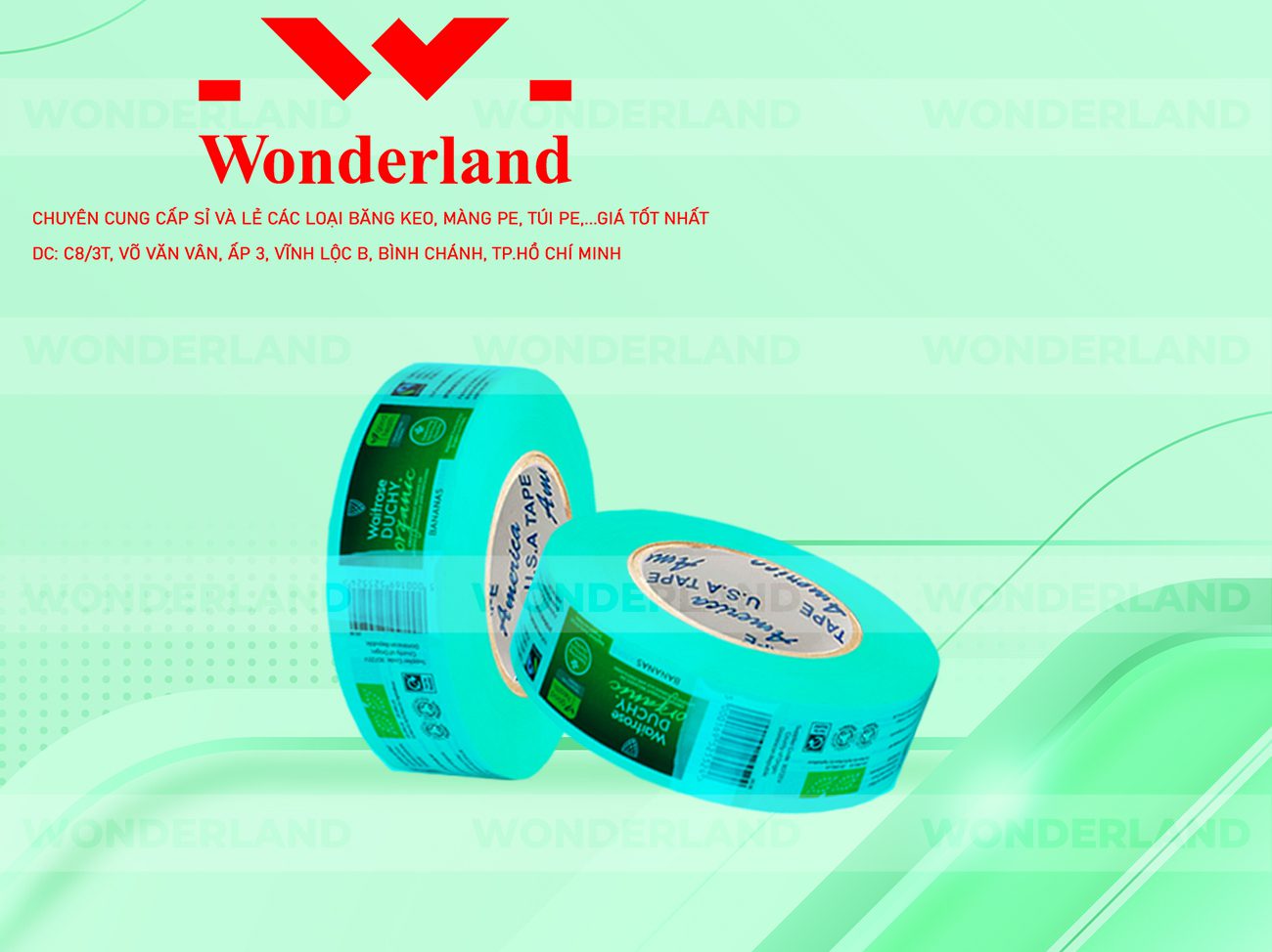 BĂNG KEO IN SIZE 27MM WONDERLAND GIÁ RẺ NHẤT