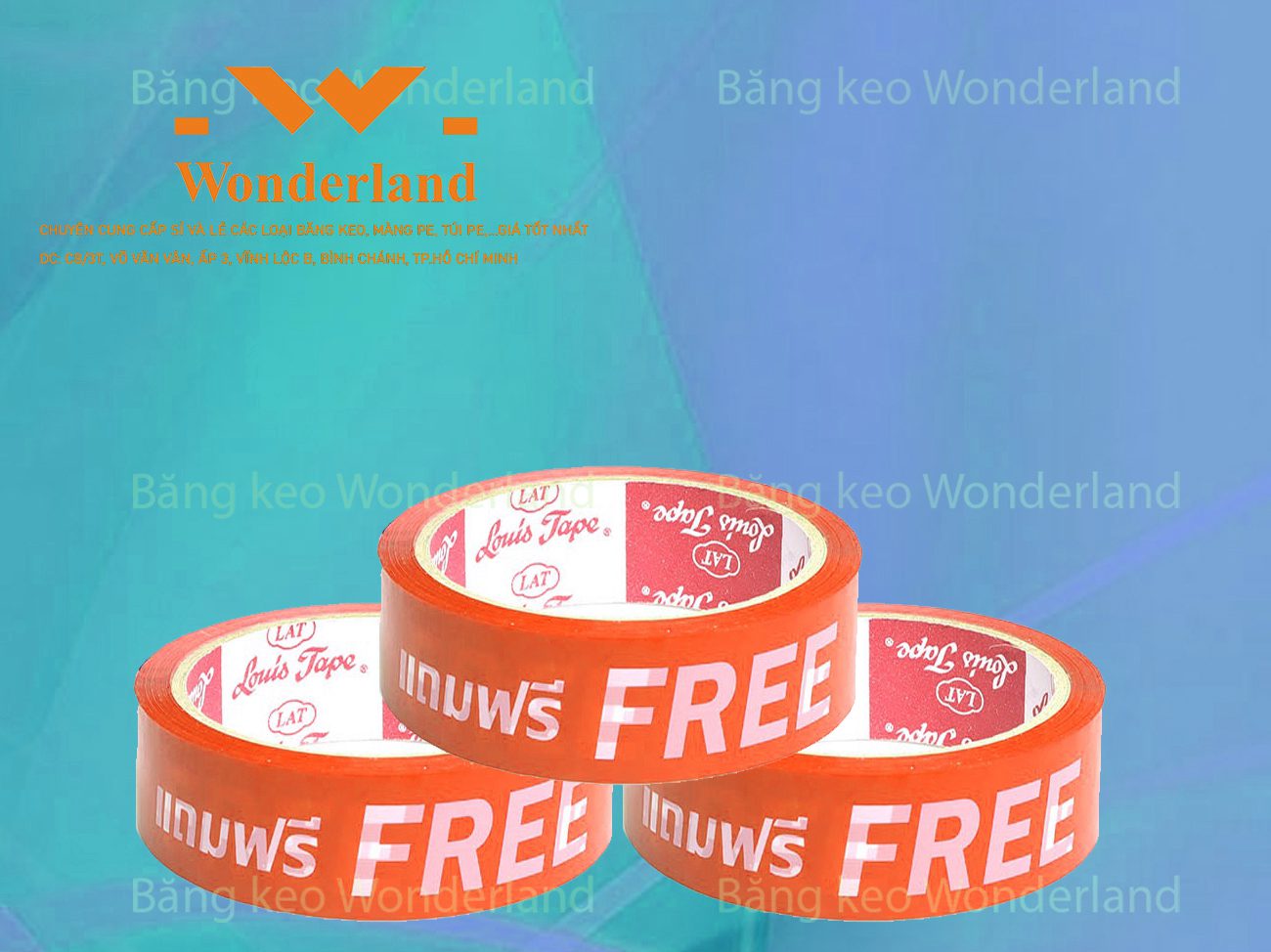 BĂNG KEO IN SIZE 29MM WONDERLAND GIÁ CẠNH TRANH NHẤT