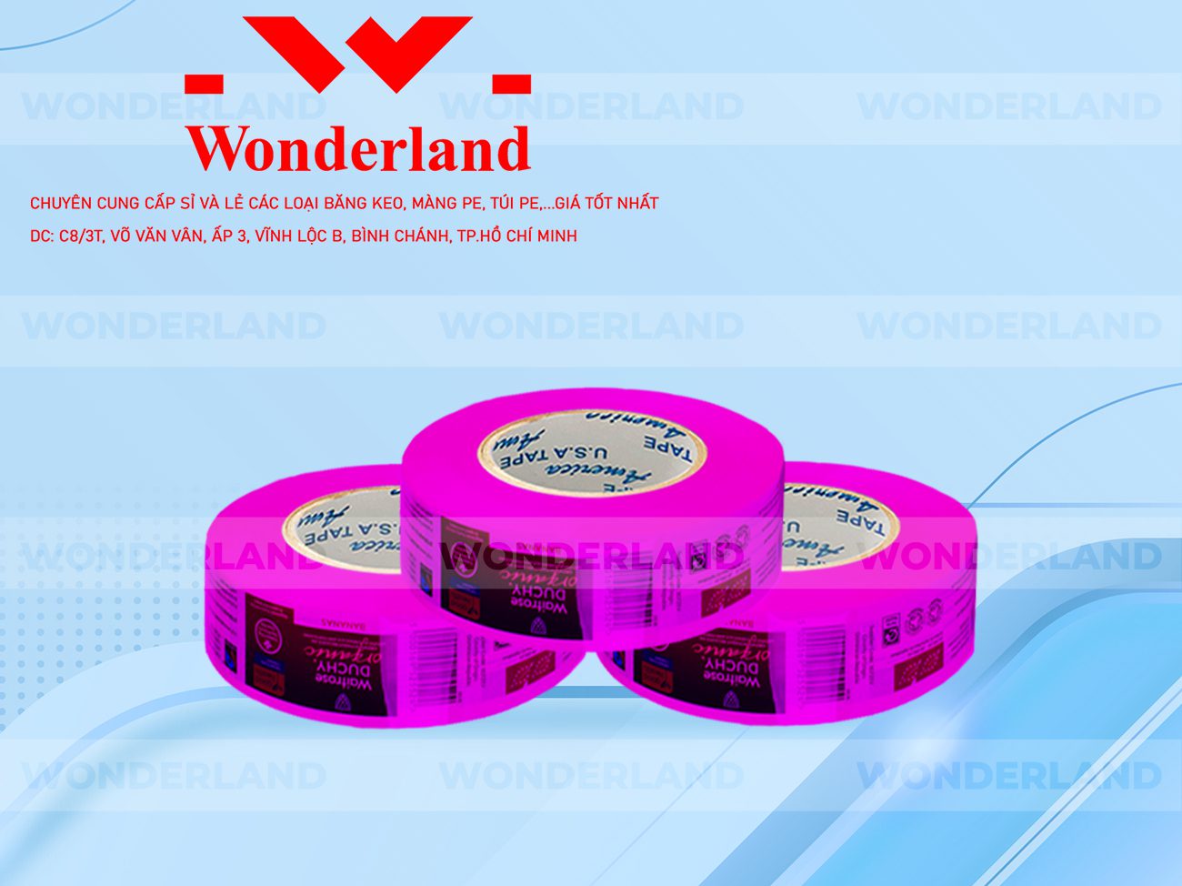BĂNG KEO IN SIZE 29MM WONDERLAND GIÁ RẺ NHẤT