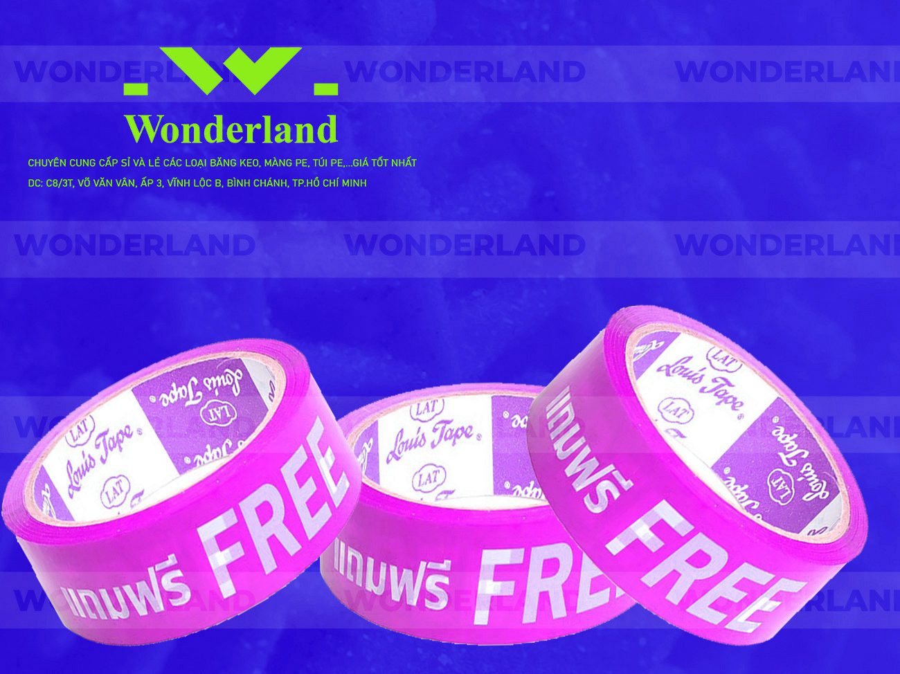 BĂNG KEO IN SIZE 31MM WONDERLAND GIÁ TỐT