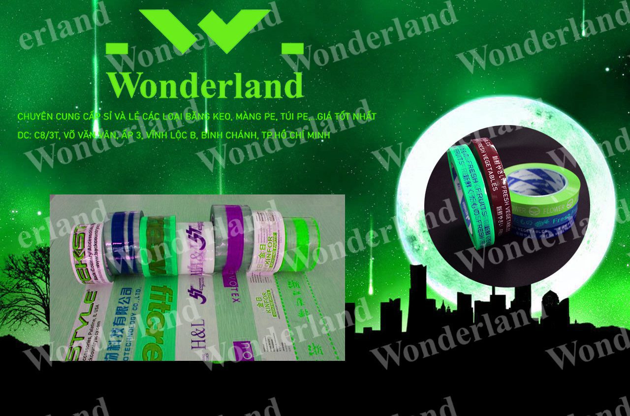 BĂNG KEO IN SIZE 32MM WONDERLAND GIÁ RẺ NHẤT