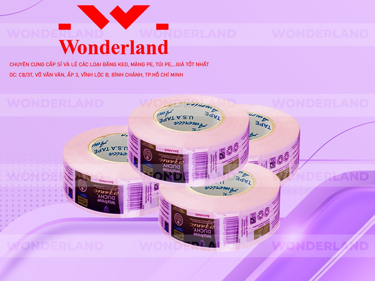 BĂNG KEO IN SIZE 33M WONDERLAND GIÁ RẺ NHẤT