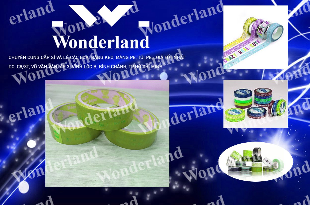 BĂNG KEO IN SIZE 36MM WONDERLAND GIÁ RẺ NHẤT