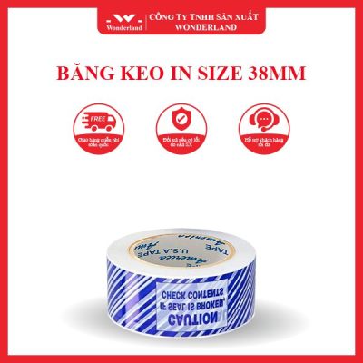BĂNG KEO IN SIZE 38MM WONDERLAND