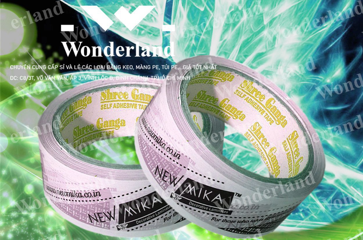 BĂNG KEO IN SIZE 38MM WONDERLAND CHẤT LƯỢNG TỐT NHẤT