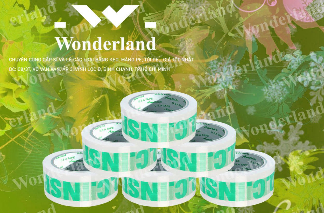 BĂNG KEO IN SIZE 39MM WONDERLAND GIÁ TỐT
