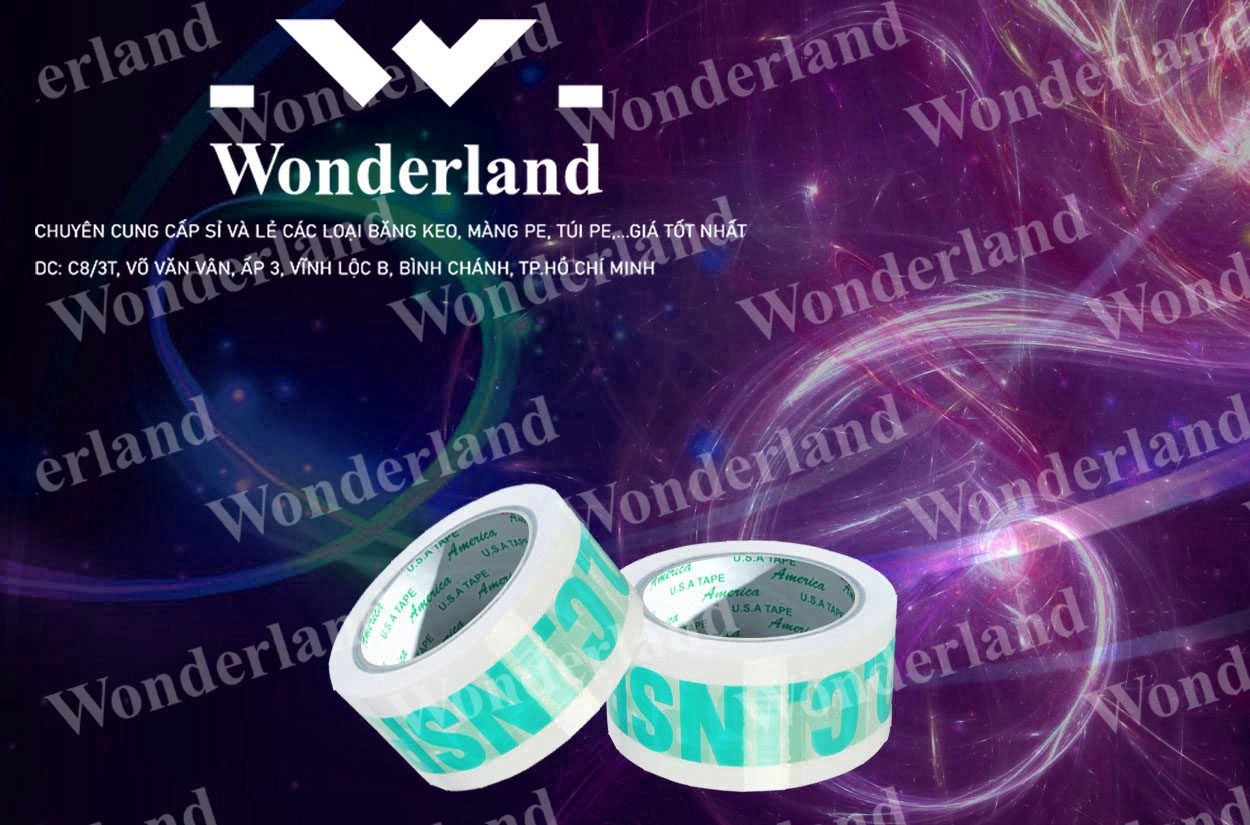 BĂNG KEO IN SIZE 41MM WONDERLAND CHẤT LƯỢNG TỐT NHẤT