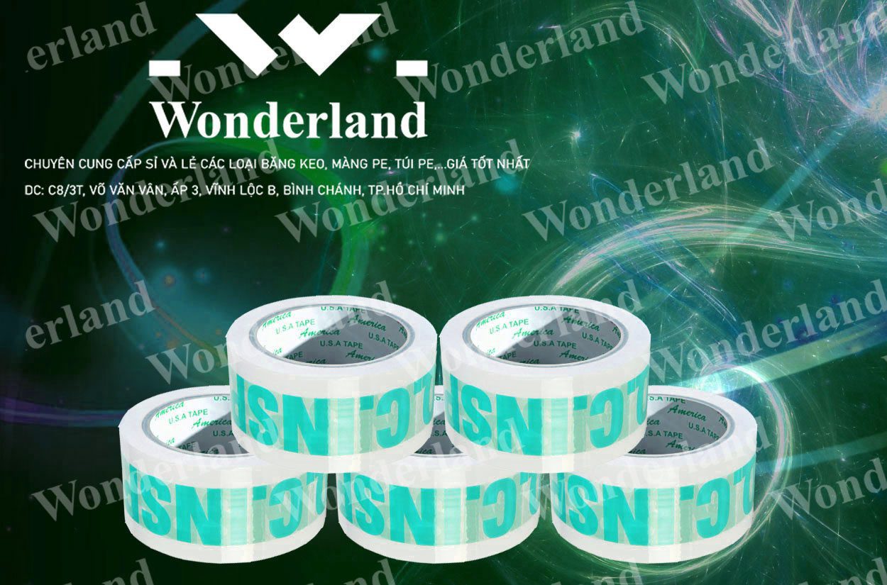 BĂNG KEO IN SIZE 41MM WONDERLAND GIÁ TỐT