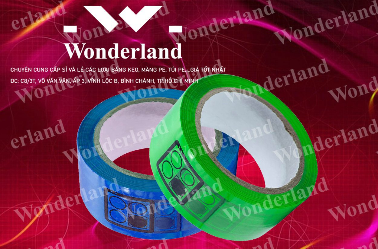 BĂNG KEO IN SIZE 42MM WONDERLAND CHẤT LƯỢNG TỐT